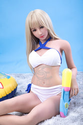 166cm C Cup White Wig Young Sex Doll Cynthia TPE doll